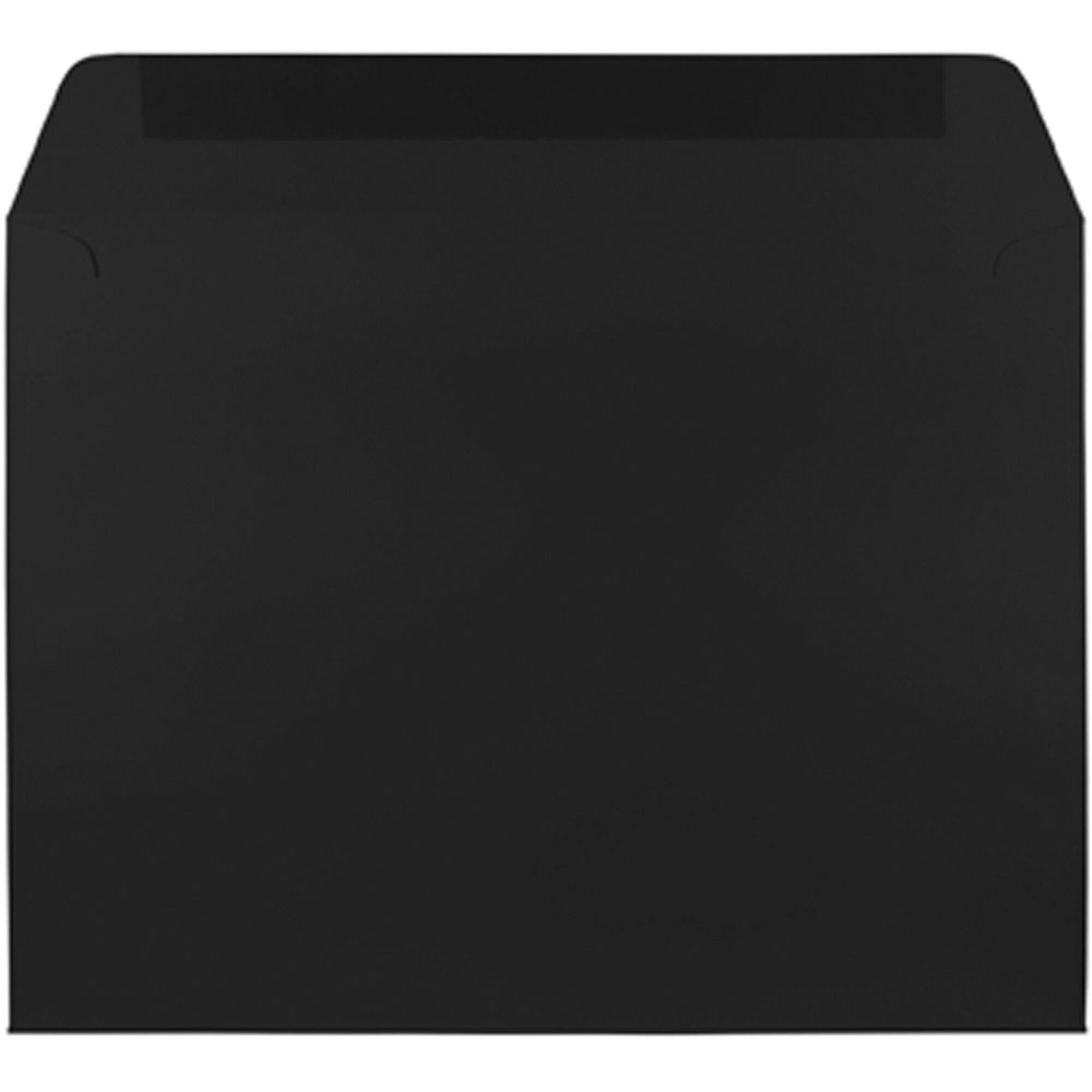JAM Paper 9" x 12" Smooth Black Booklet Premium Envelopes, 25ct.